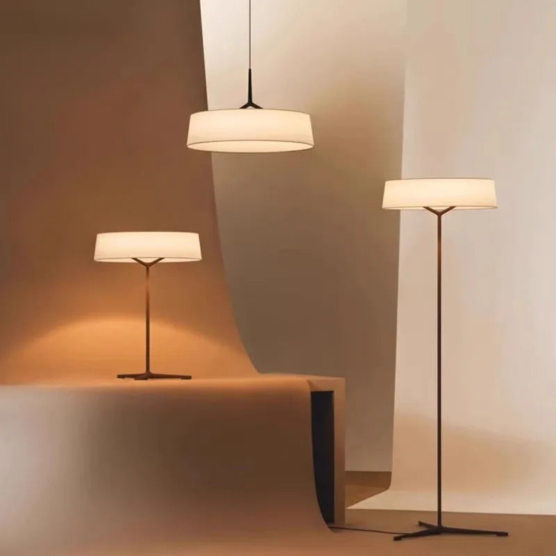 Moderne vloerlamp in Scandinavisch textiel voor woonkamer – Armoniev