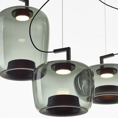 Hanglamp Glas Steen Art Deco – Zeldigno