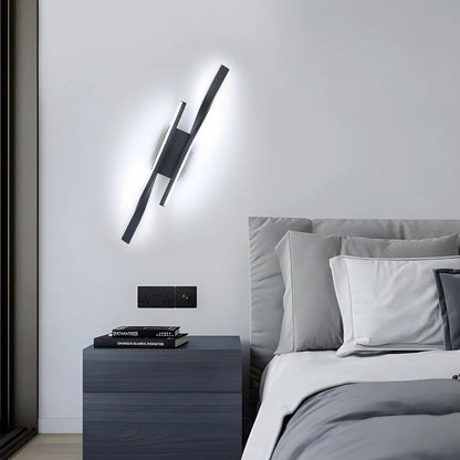 Moderne zwarte wandlamp voor woonkamer – Novaluce