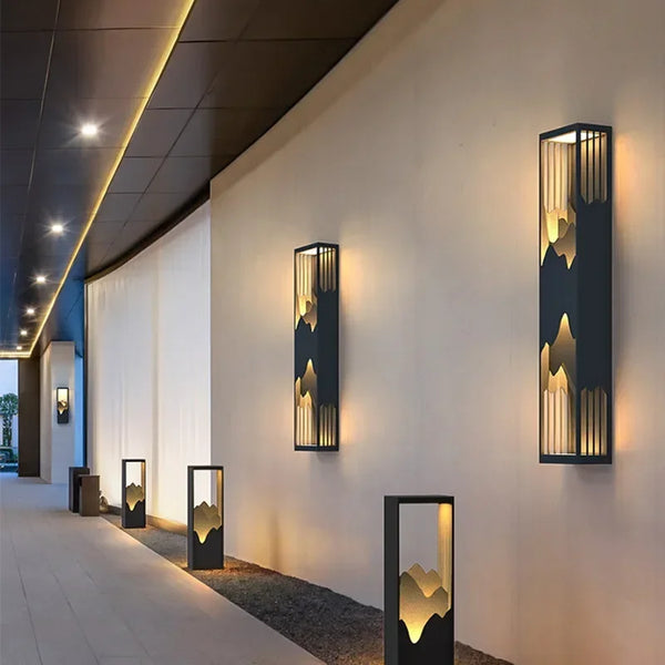 Applique murale LED solaire moderne pour jardin – Noralys