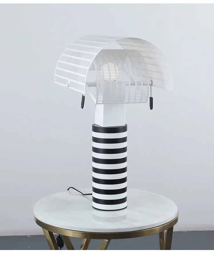 Suspension Moderne en Métal Noir et Blanc pour Salon – Zébrano