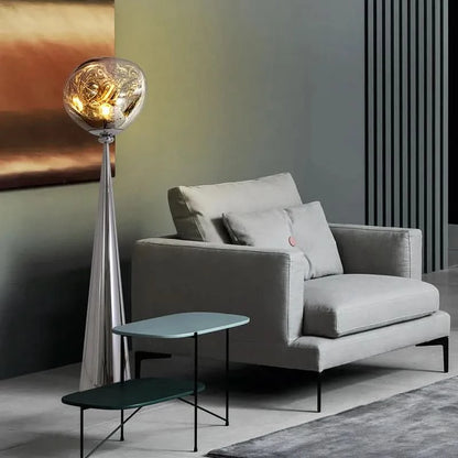 Decoratieve Staande Lamp Lavastenen Bol Modern Ontwerp – Lava