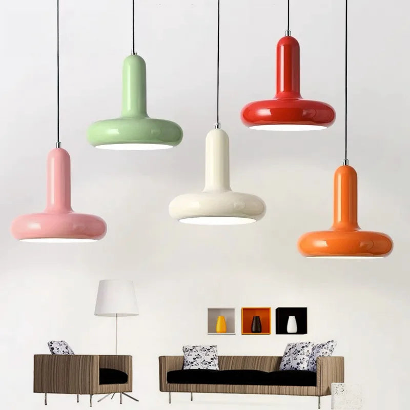 Modern Zénorial pendant in colored aluminum for dining room - view 4