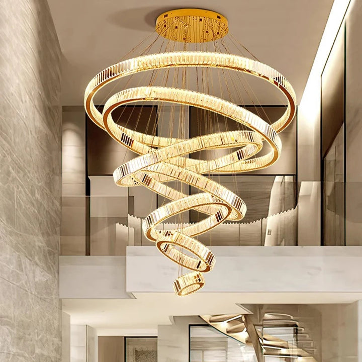 Suspension moderne en cristal pour salle à manger – Cristarion