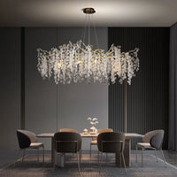 Lustre Cristal Moderne pour Salle à Manger – Crystalline