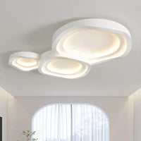 Plafonnier LED minimaliste blanc pour salon moderne – Arionde