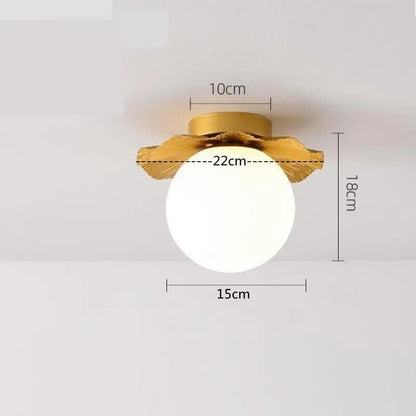 Gouden Elegante Plafondlamp Warm Licht – Élégo