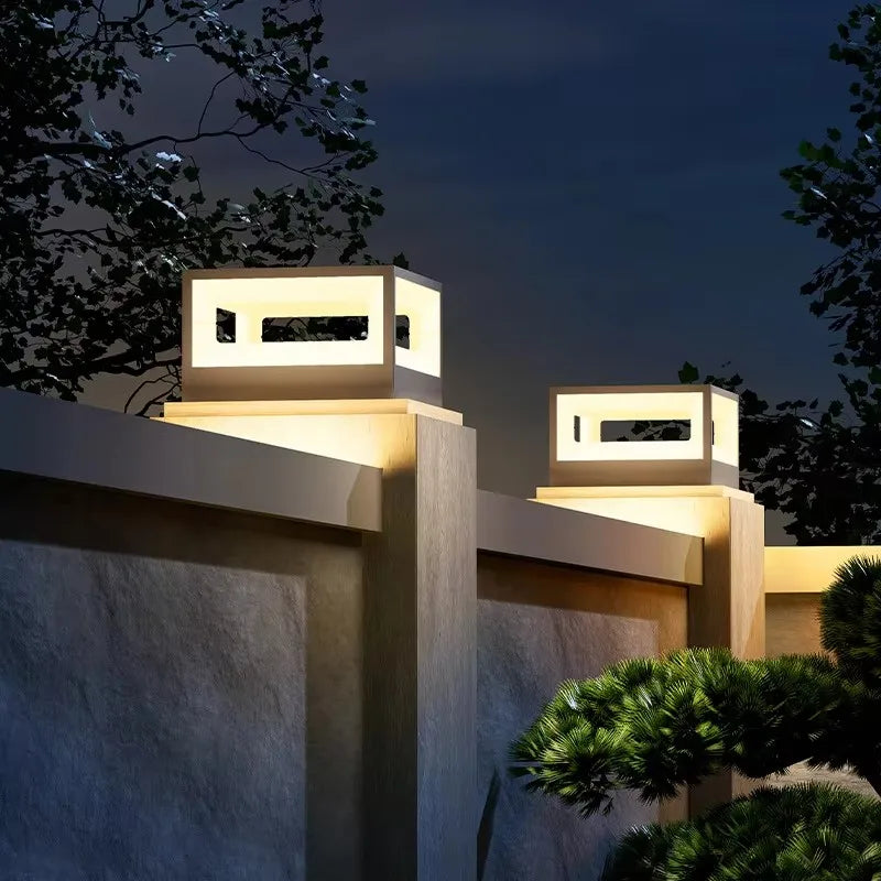 Lampe solaire extérieure en acier inoxydable – Solarique