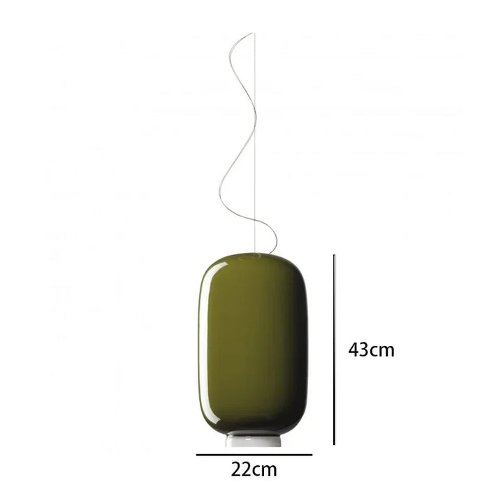 Suspension en verre coloré pour salle à manger et chambre – Armoniel