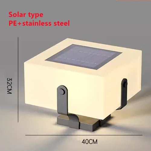 Lampe solaire de jardin en acier inoxydable – Solastice