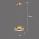 Moderne Hanglamp van Glas en Gesmeed Aluminium – Luminosa