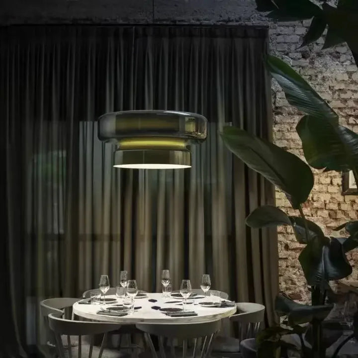 Suspension en verre coloré pour salle à manger – Armoniel