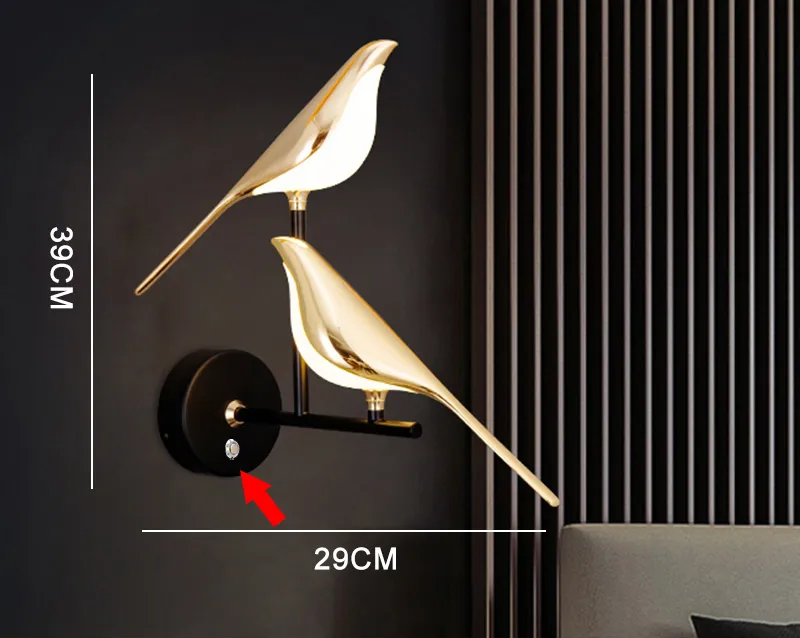 مصباح جداري Birdy الصورة 11 | Luxarmonie