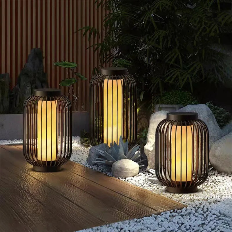 Moderne graslamp in roestvrij staal – Taléria