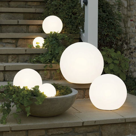 Lampe solaire sphérique pour jardin – Solastère