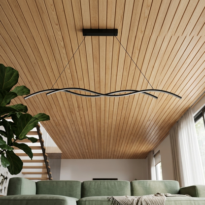 Moderne minimalistische LED hanglamp in metaal – Stévia