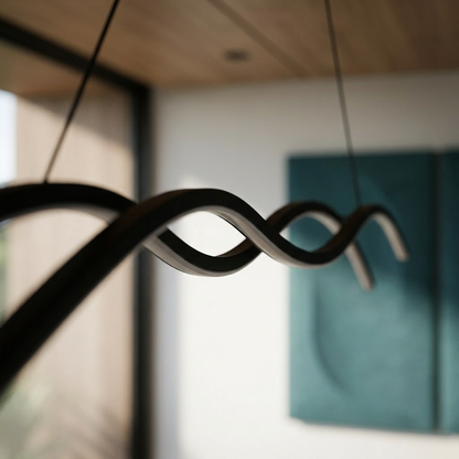 Moderne minimalistische LED hanglamp in metaal – Stévia