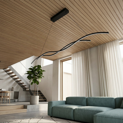 Moderne minimalistische LED hanglamp in metaal – Stévia