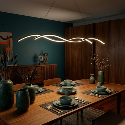 Moderne minimalistische LED hanglamp in metaal – Stévia