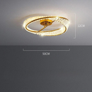 Plafonnier design avec cristaux et finition élégante – Lussuoso