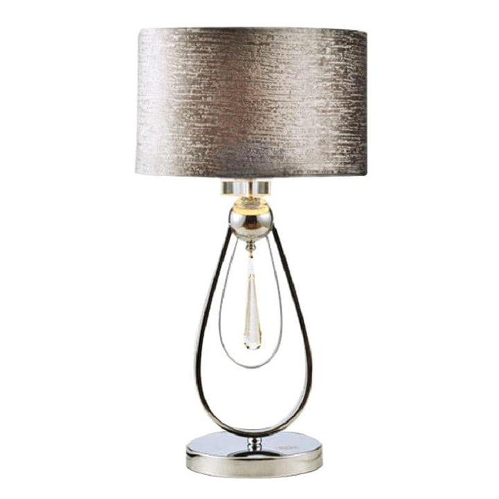 Lampe de Table en Cristal et Flanelle pour Chambre – Crysteline
