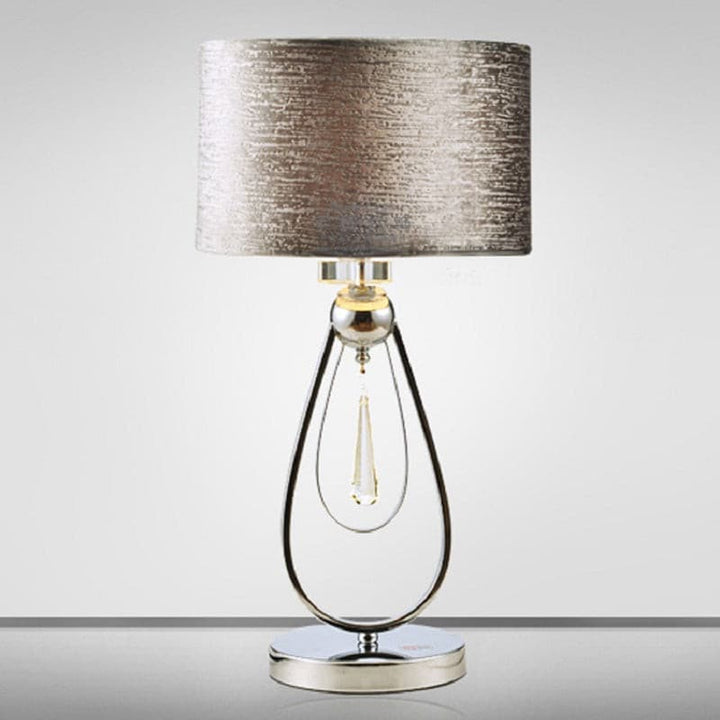 Lampe de Table en Cristal et Flanelle pour Chambre – Crysteline