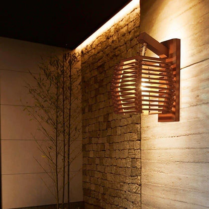 Applique murale en bambou et rotin Bamboise design naturel - vue 5