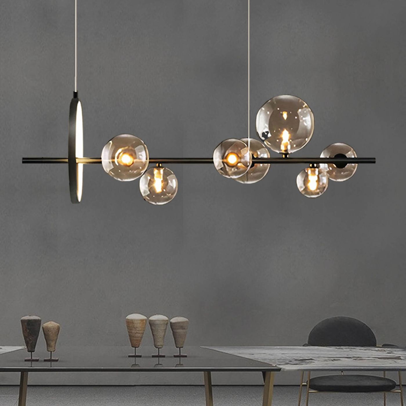 Suspension Design Raffiné Lumière Tamisee G9 – Art Déco