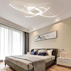 Modern plafondlamp in aluminium voor woonkamer – Alumode