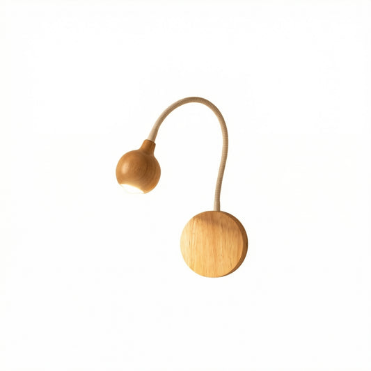 Scandinavische Houten Wandlamp met Leeslamp – Sylvedra - Lumière