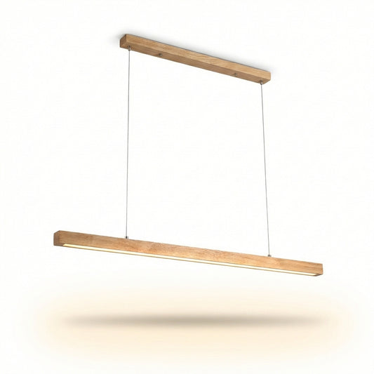 Nordic LED Hanglamp Hout & Elegant Metaal – Novae - Lumière