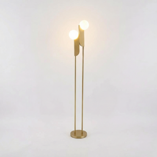 Glazen vloerlamp met modern elegantie en luxe sfeer – Reveria - Lumière