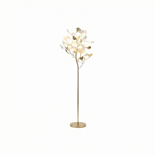 Vloerlamp in metaal Ginkgo-stijl – Ginkova - Lumière