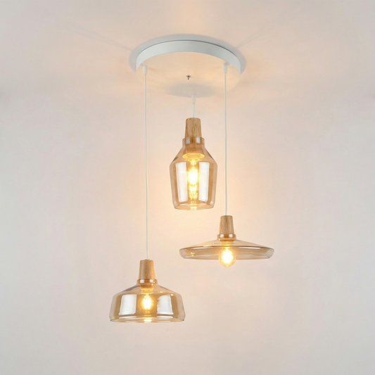 Rookglas Hanglamp voor Verfijnd Licht – Élaria - Lumière