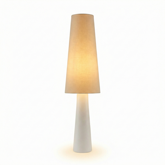Vloerlamp in nordisch textiel voor woonkamer – Aironde - Lumière