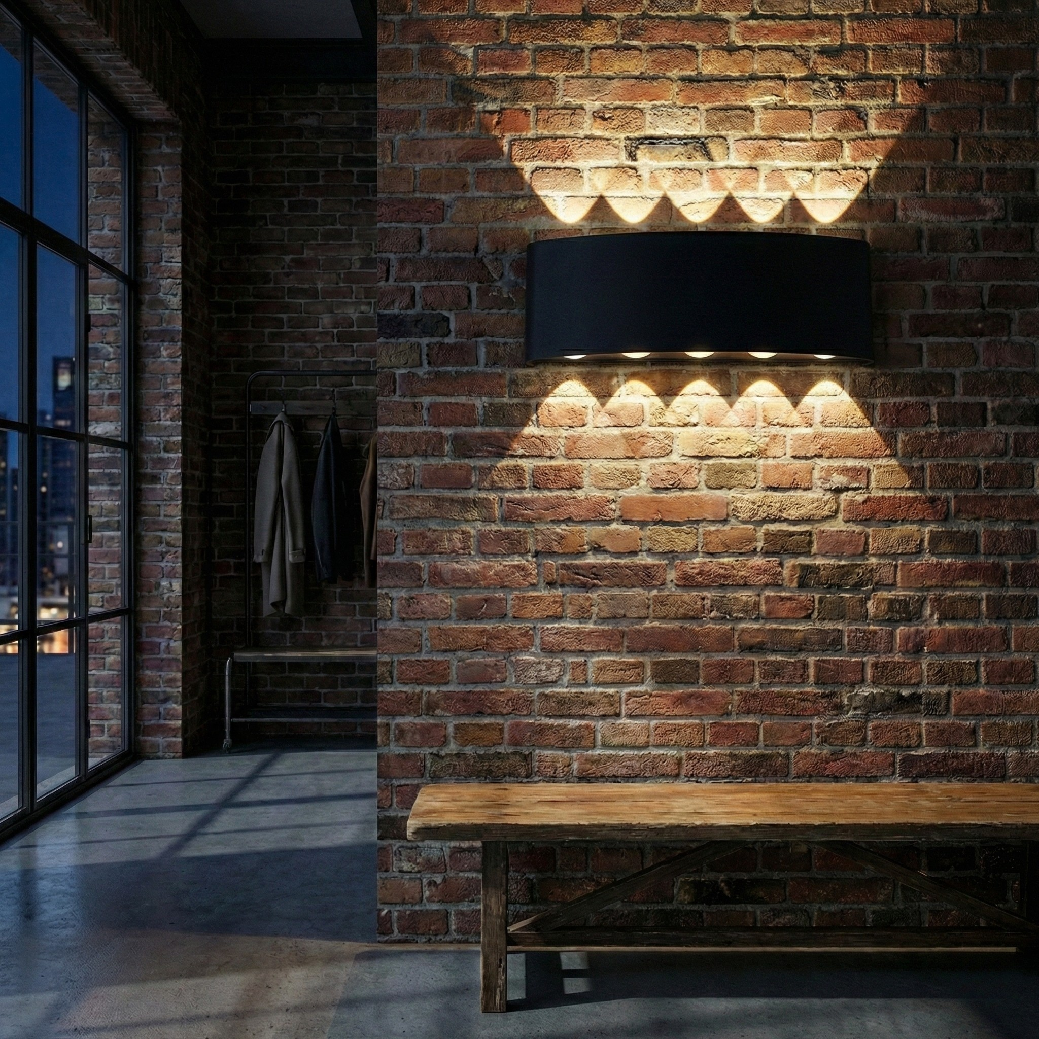 Wall Sconce WaveX ambiance view | Luxarmonie