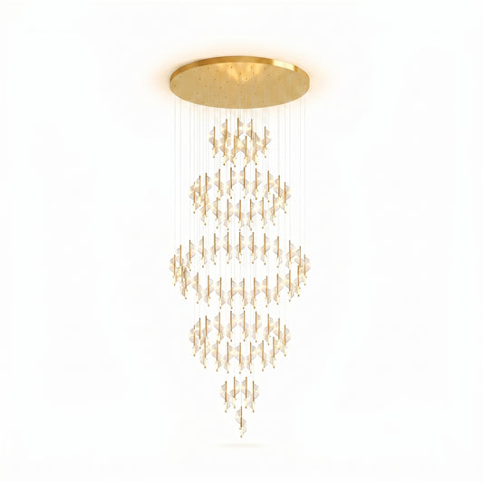 Lustre en spirale moderne pour villa et salon – Spirélite - Lumière
