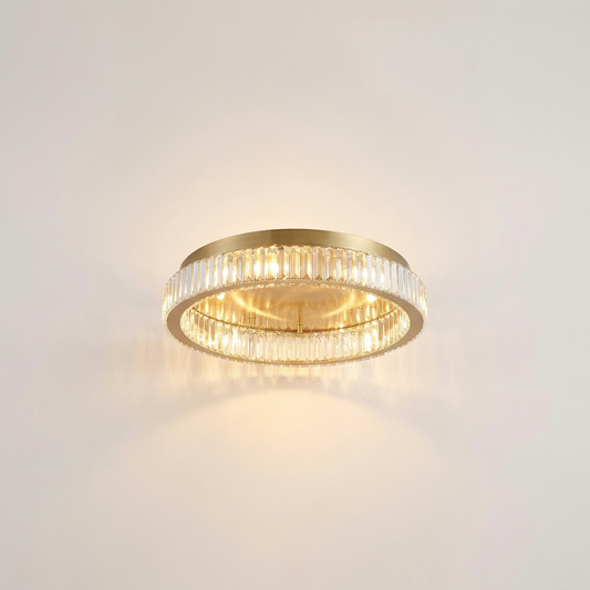 Plafonnier Halo Doré | Luxarmonie - Lumière