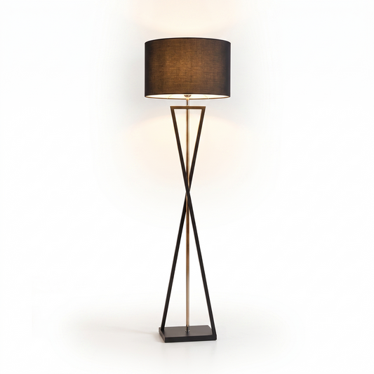 Lampadaire Haut de Gamme Finition Fer Tissu Douce Lumière – Eleganza - Lumière