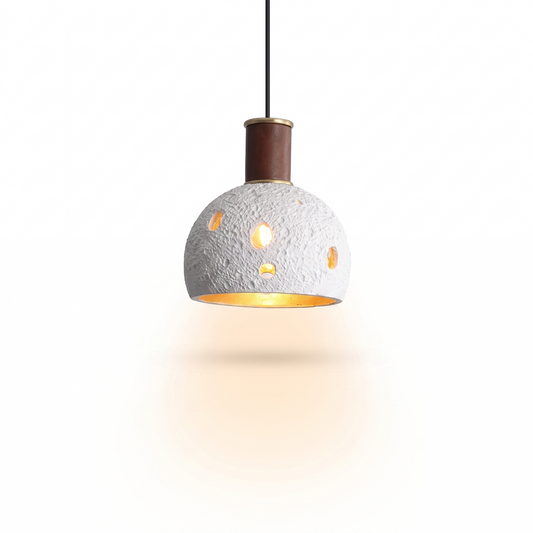 Suspension Sculpturale Finition Texturée Lumière Enveloppante – Halo - Lumière