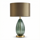 Vintage design glazen en metalen nachtlamp – Ulmos