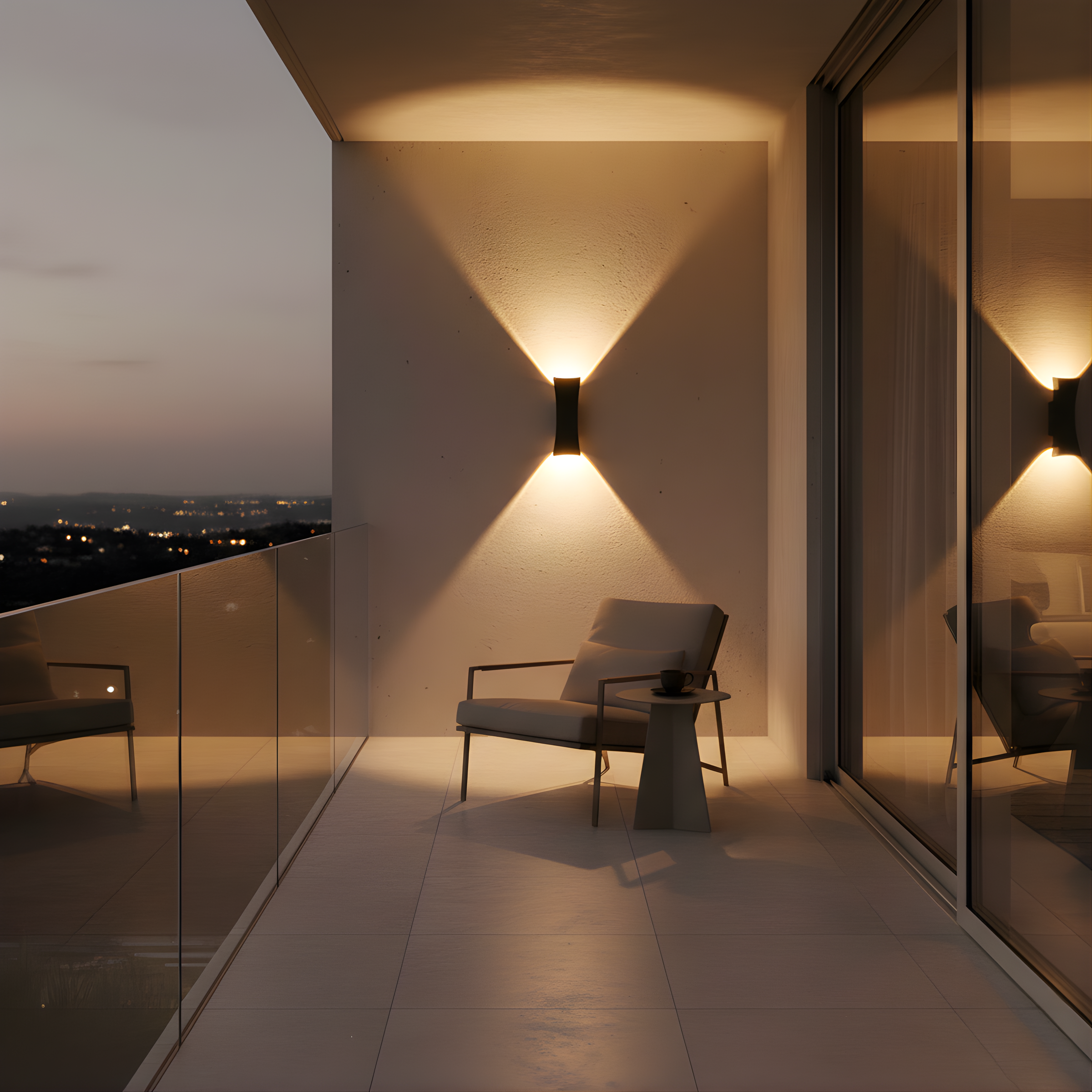 Outdoor Fixture Eclara ambiance view | Luxarmonie