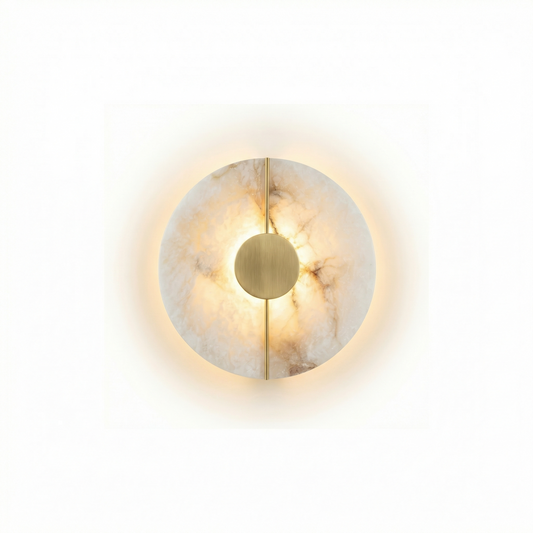 Wandlamp Aura Haute Distinction Gouden Afwerking Authentiek Marmer – Aura - Lumière