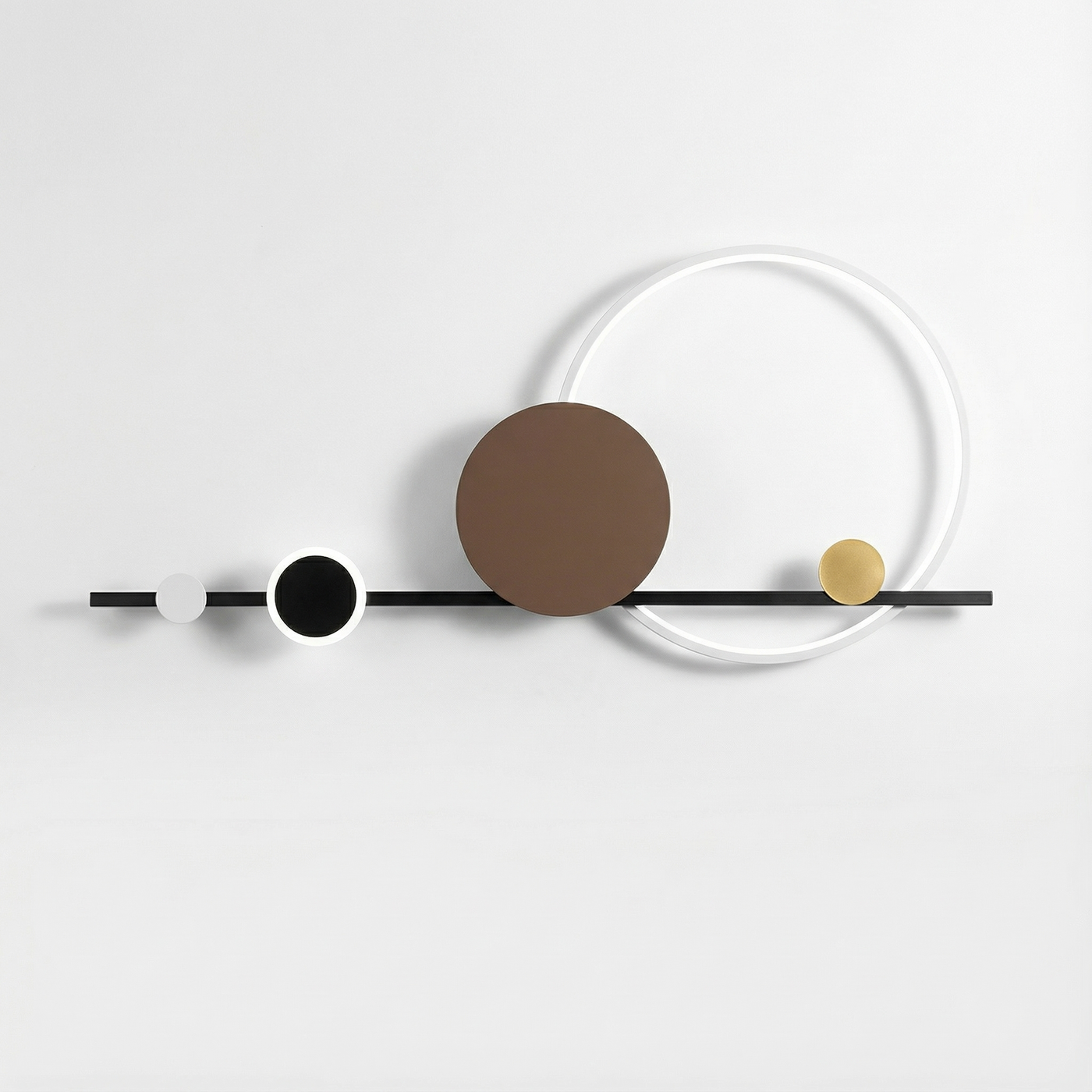 Art-Déco-Wandleuchte aus schwarzem Metall – Sélénéa