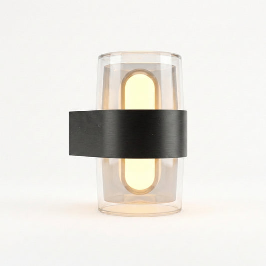Applique murale extérieure en aluminium noir – Myrthol - Lumière