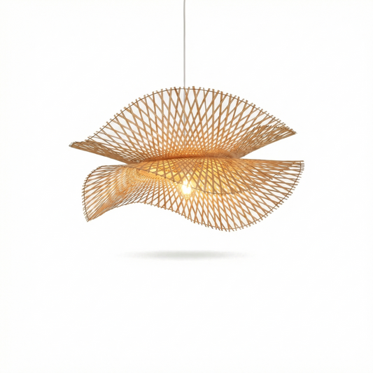 Hanglamp Gevlochten Bamboe Bohémien Stijl – Savanara - Lumière