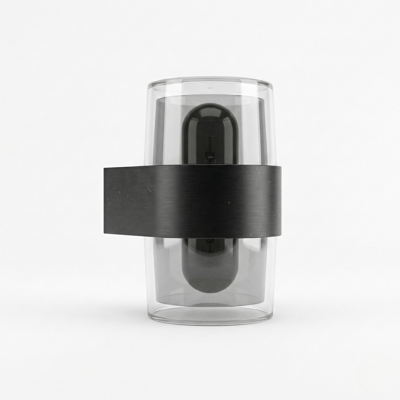 Zwarte aluminium buitenwandlamp – Myrthol