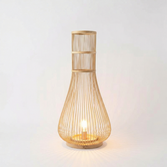 Ecologische vloerlamp met zachte bohemien sfeer – Célisca - Lumière