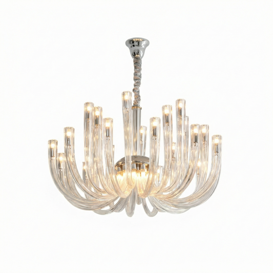 Transparant Glazen Plafondlicht voor Woonkamers en Slaapkamers – Célestine - Lumière