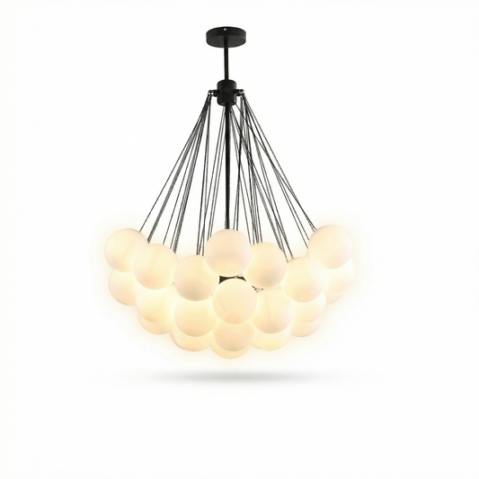 Glazen bollen hanglamp met LED – Hypnotique Orbe - Lumière